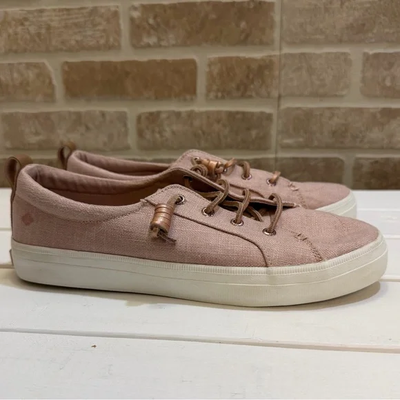 Sperry Women's Crest Vibe Two Tone Rose Sneakers Size 8.5 - Picture 1 of 10